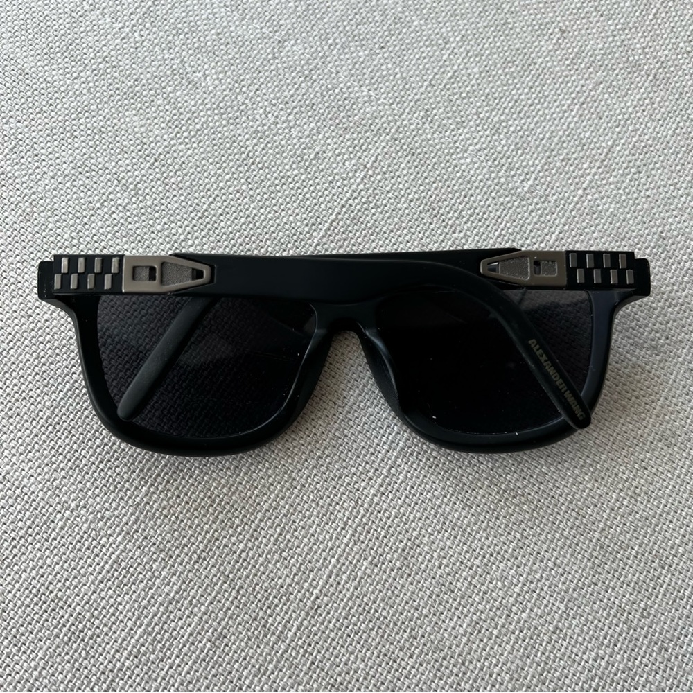 Alexander Wang x Linda Farrow Zipper-Trimmed Wayfarer Sunglasses - Picture 7 of 16